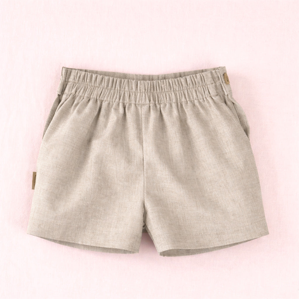 Pantalón corto niño beige | Cocote by Charanga