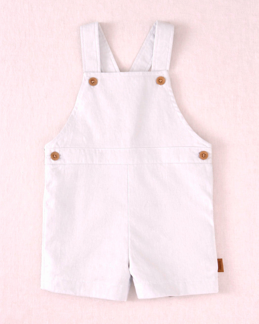 Peto corto de niño lino blanco | Cocote by Charanga