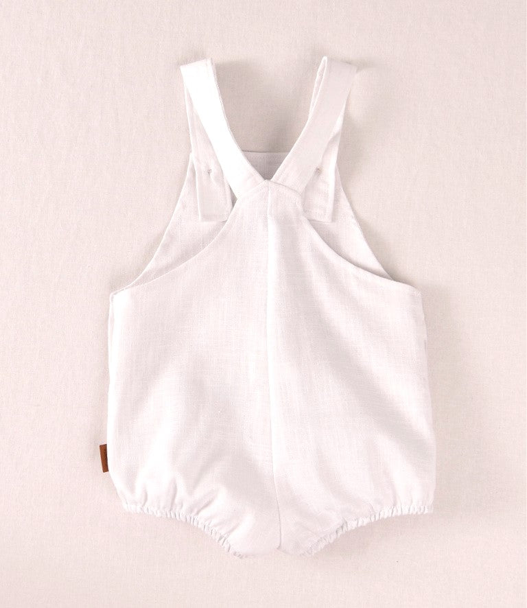 Ranita bebé blanca de lino | Cocote by Charanga