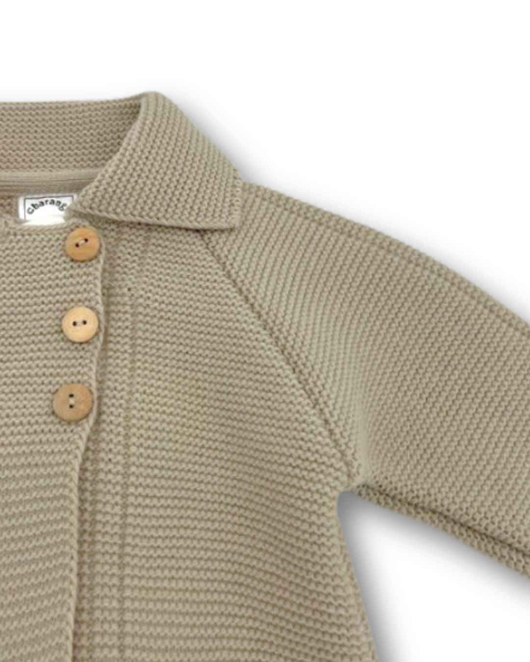 Abrigo punto beige recién nacido