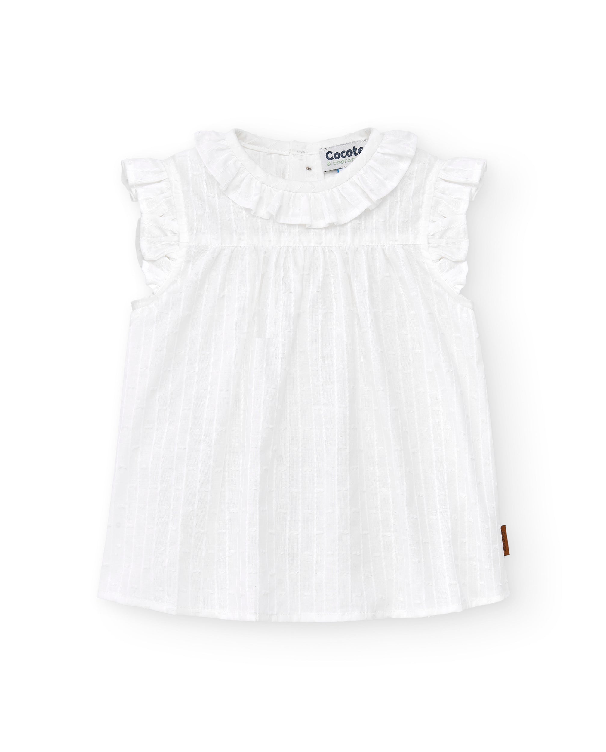 Blusa de bebé color blanco Cocote & Charanga VERANO/Outlet