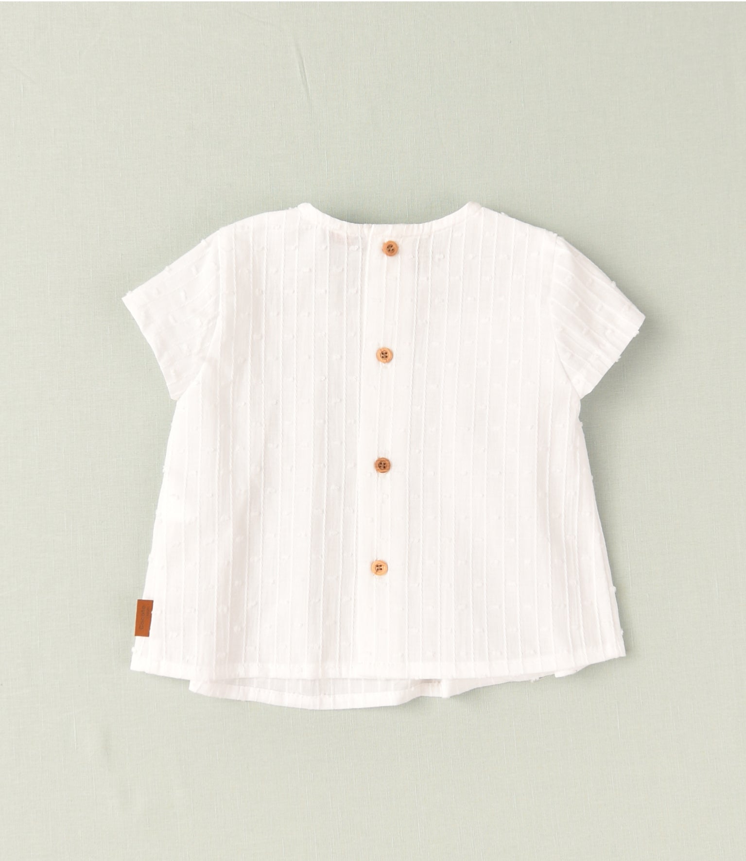 Camisa de bebé en color blanco Cocote & Charanga VERANO/Outlet