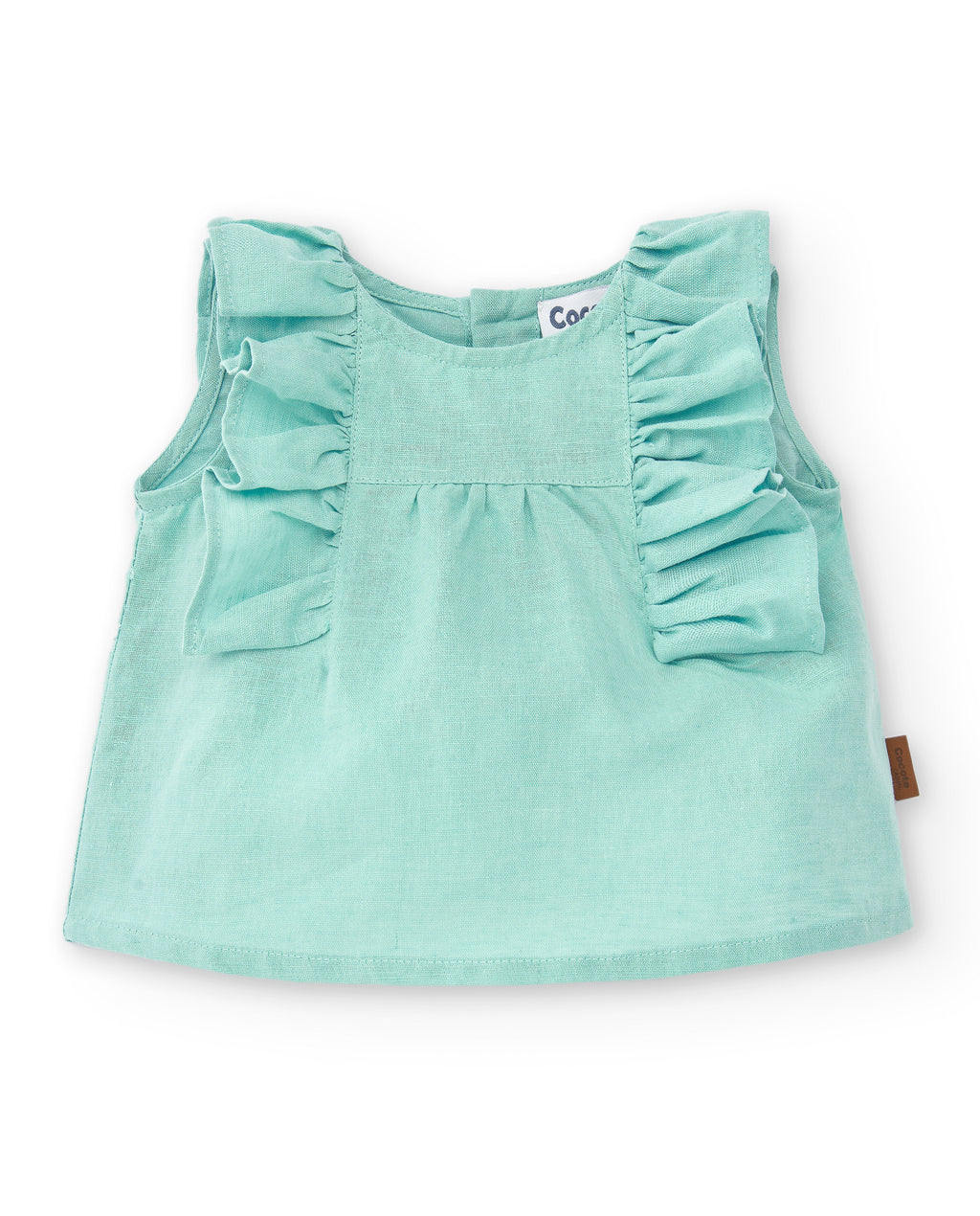 Blusa de bebé turquesa Cocote & Charanga VERANO/Outlet