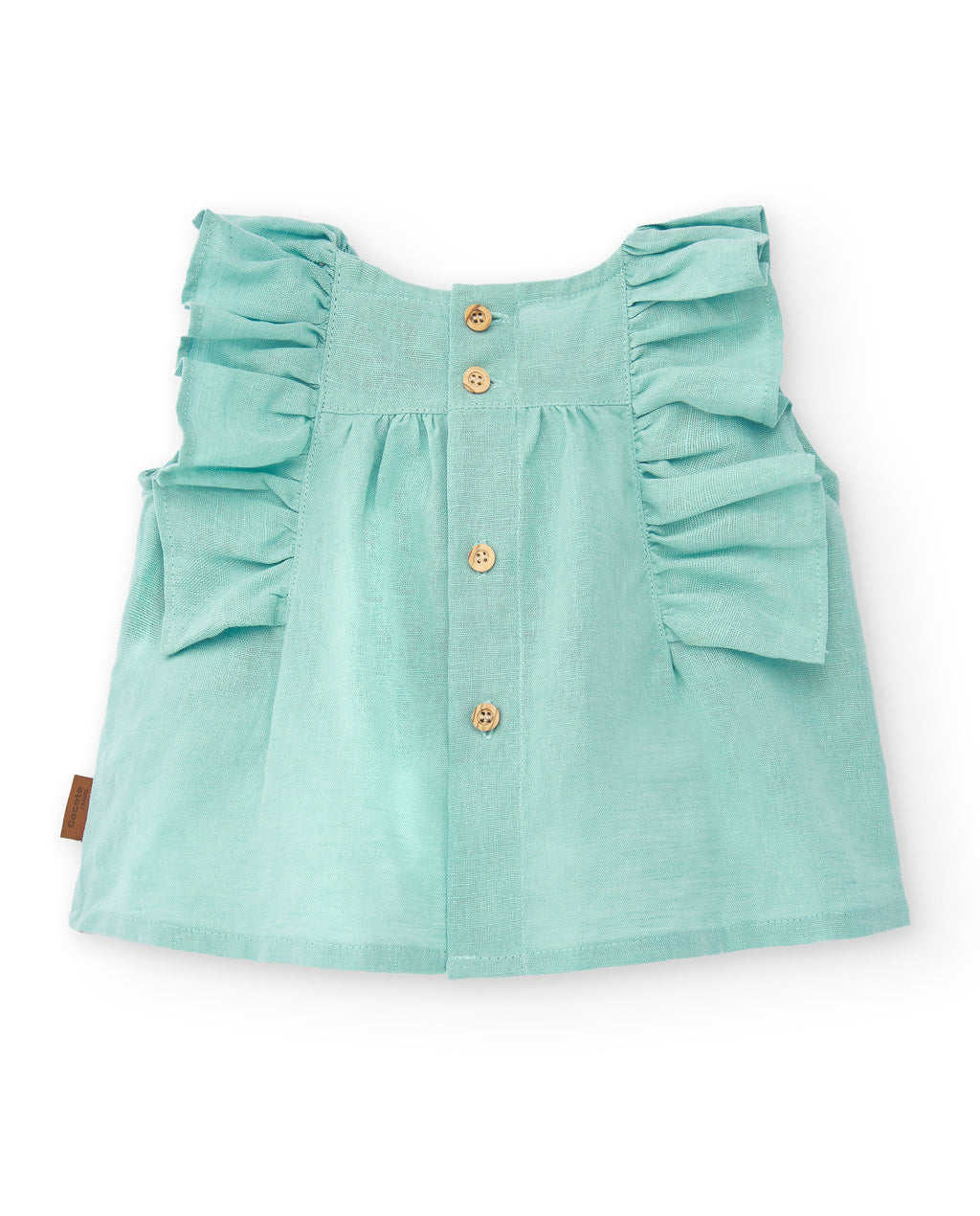 Blusa de bebé turquesa Cocote & Charanga VERANO/Outlet