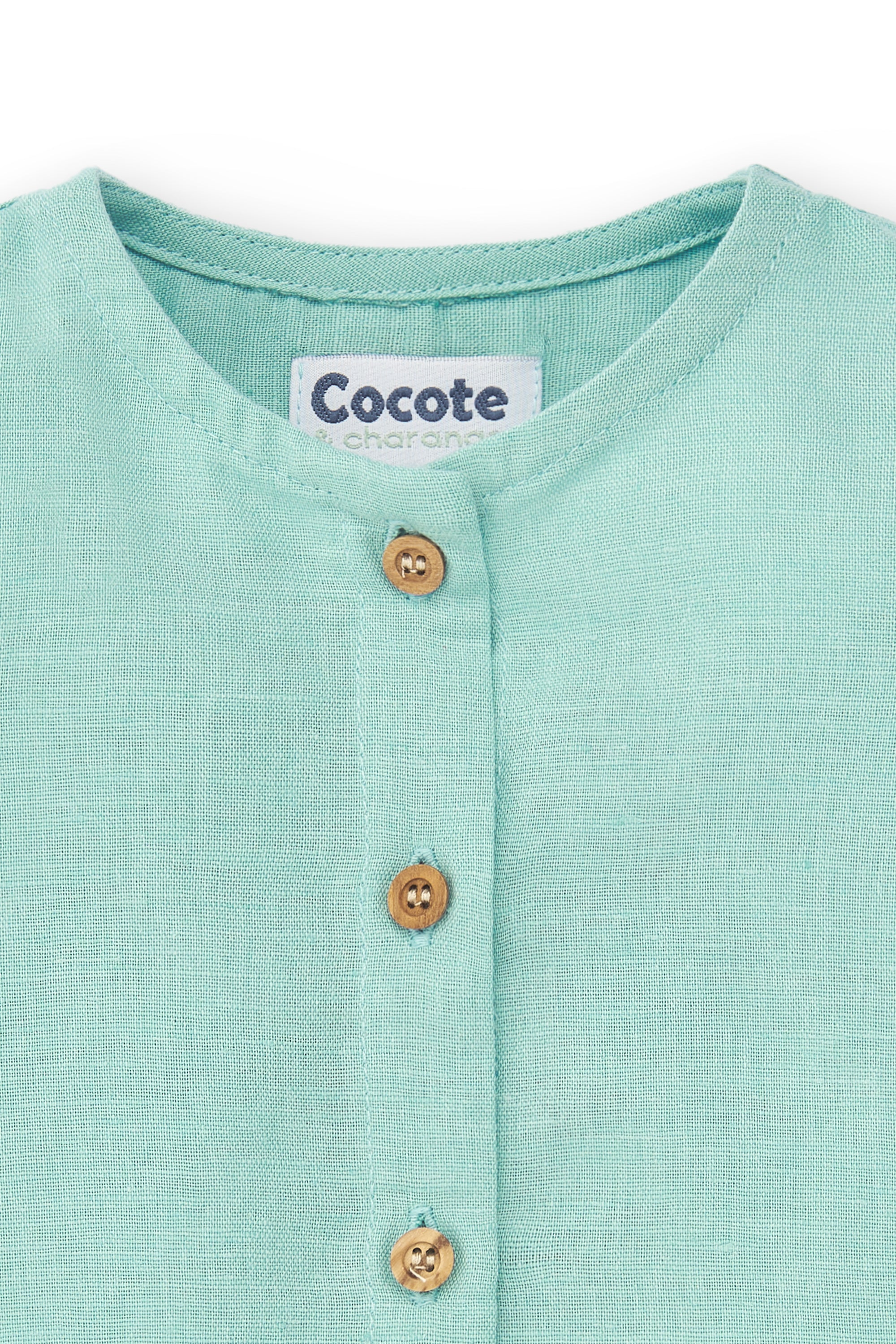Camisa de bebé turquesa Cocote & Charanga VERANO/Outlet