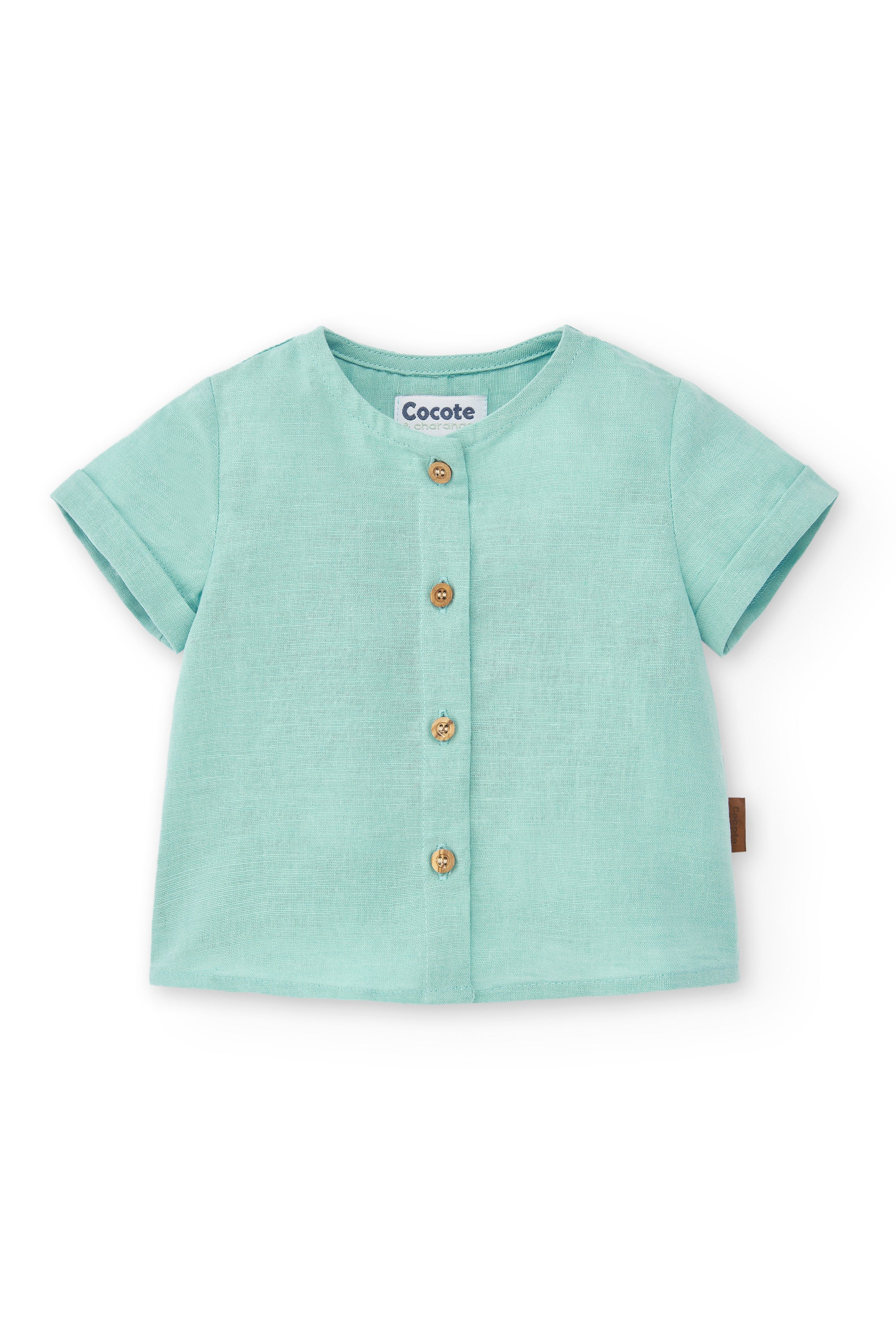 Camisa de bebé turquesa Cocote & Charanga VERANO/Outlet