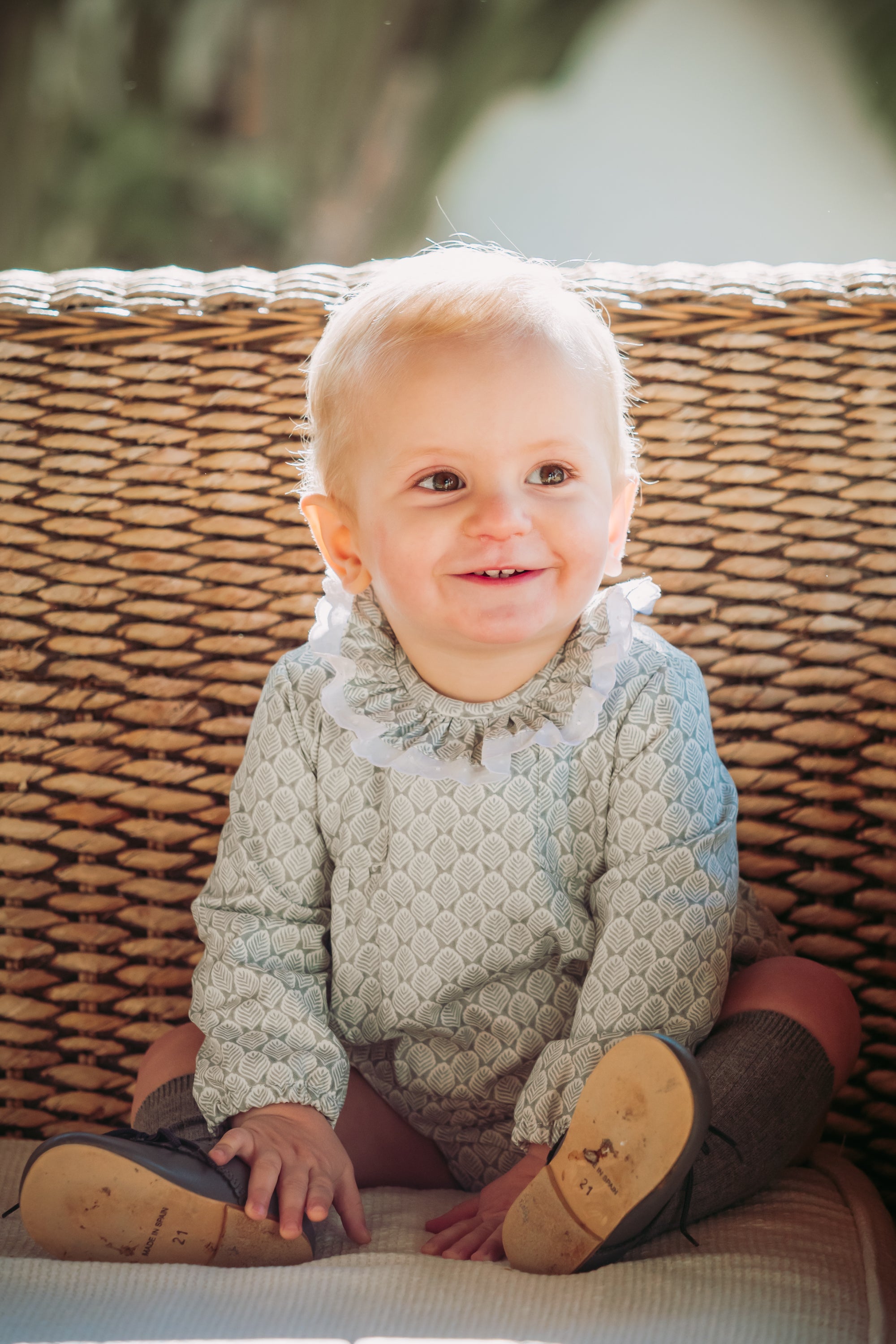 Pelele de bebé niño turquesa Cocote & Charanga