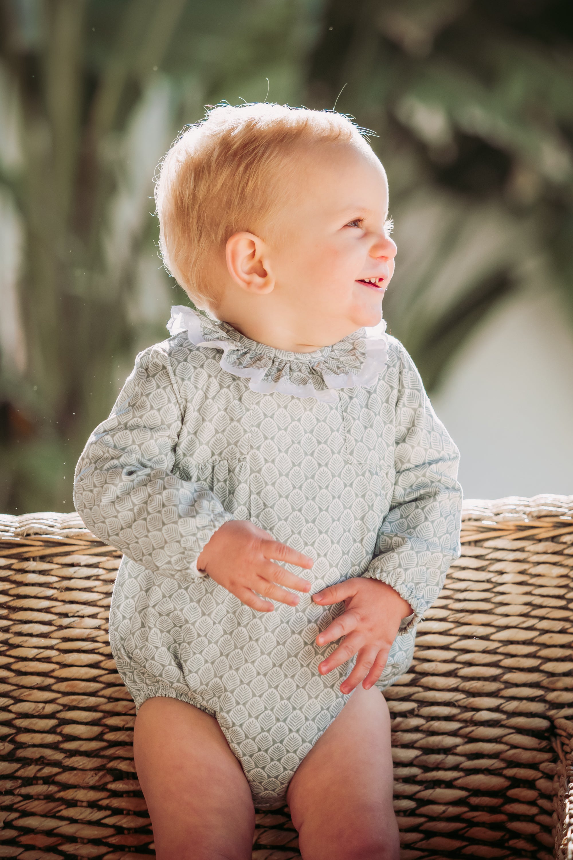 Pelele de bebé niño turquesa Cocote & Charanga