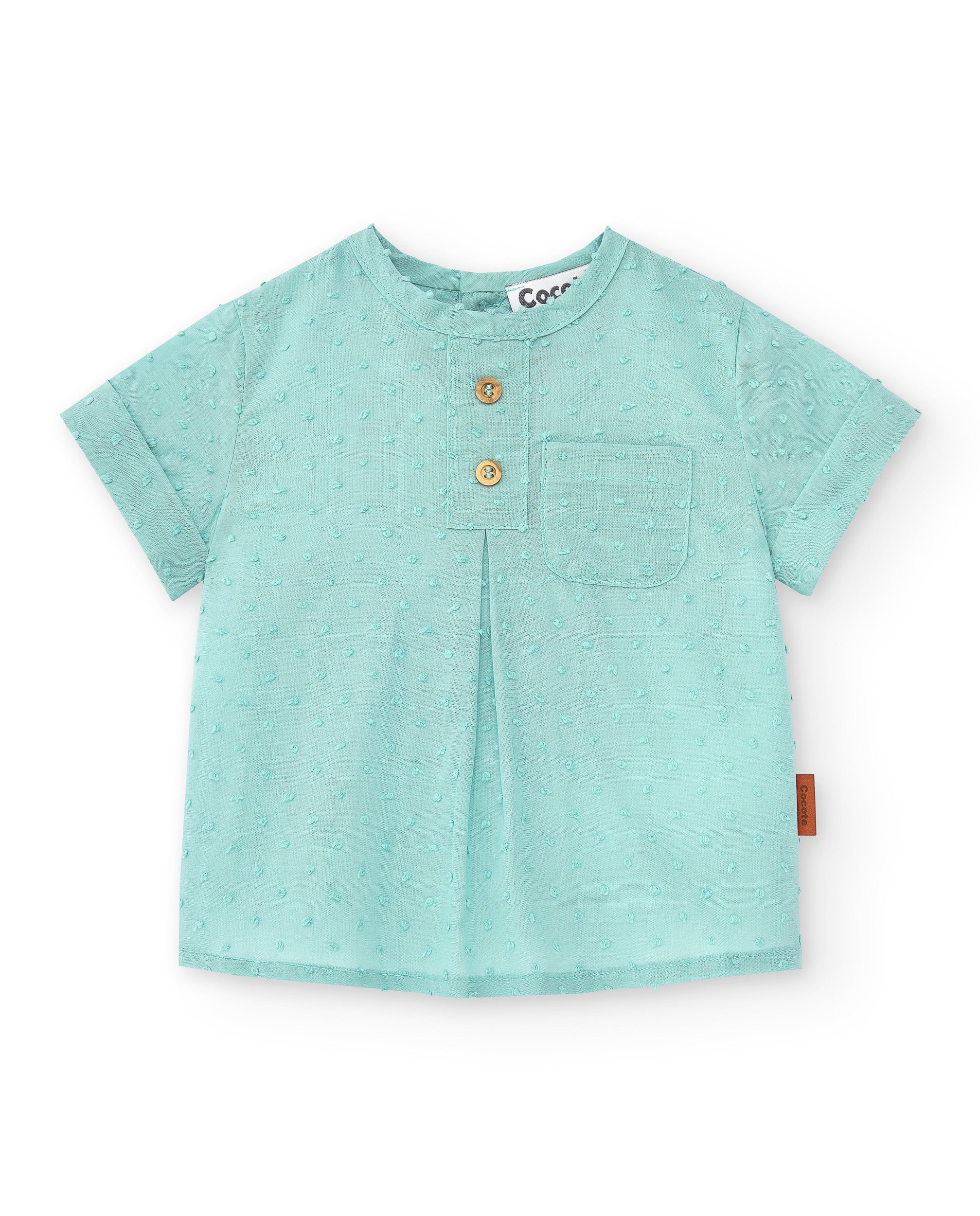 Camisa de bebé verde Cocote & Charanga VERANO/Outlet