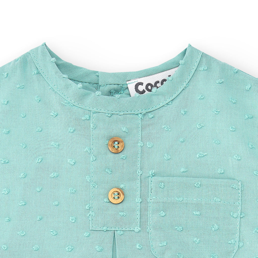 Camisa de bebé verde Cocote & Charanga VERANO/Outlet