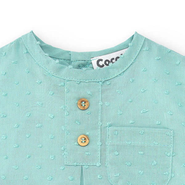 Maglietta verde per neonati Cocote y Charanga
