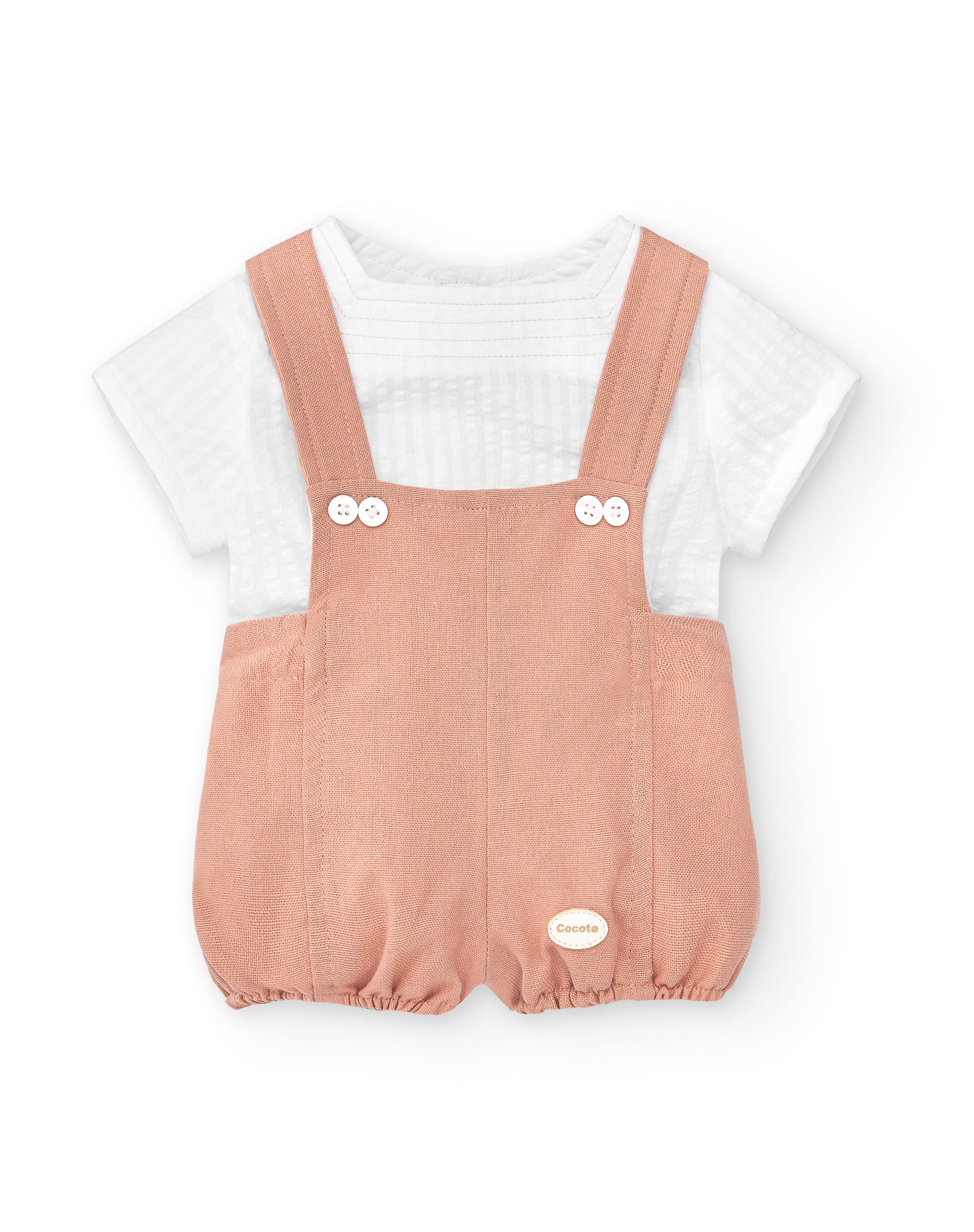 Pack de ranita de bebé en color nude Cocote & Charanga VERANO/Outlet