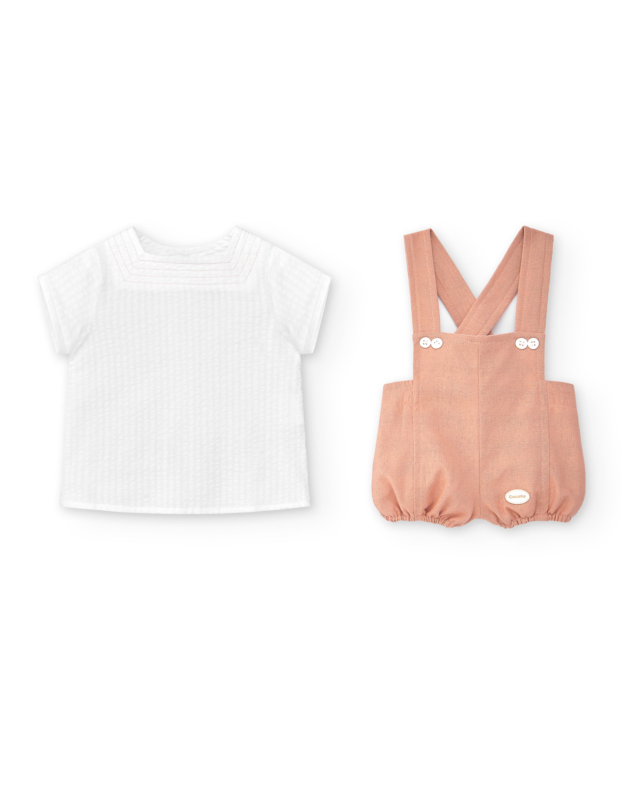 Pack de ranita de bebé en color nude Cocote & Charanga VERANO/Outlet