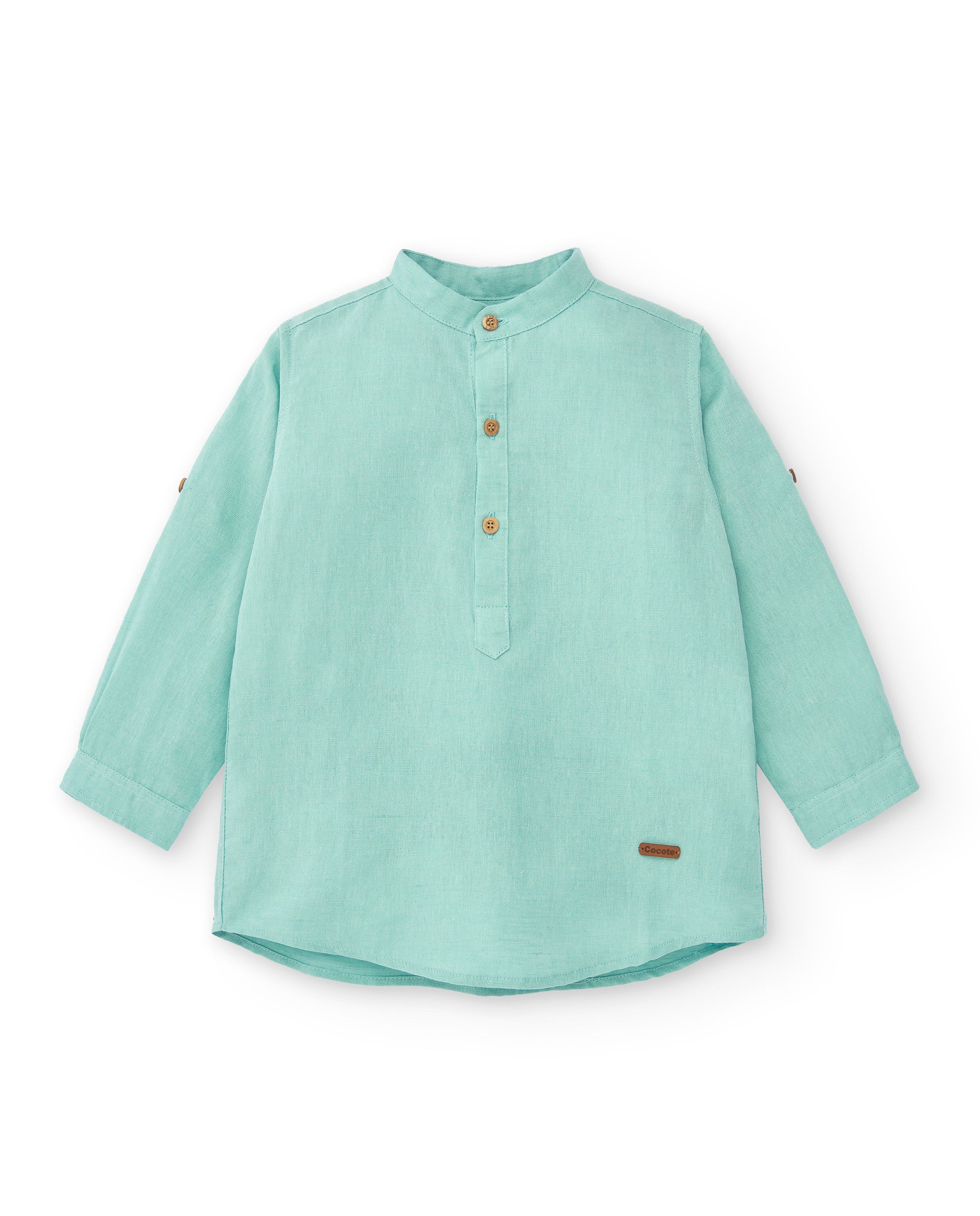Camisa de niño turquesa Cocote & Charanga VERANO/Outlet