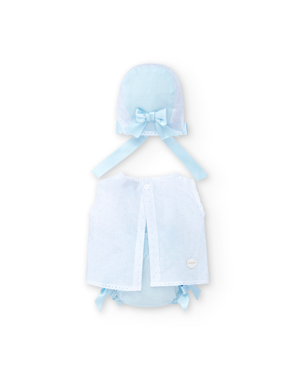 Vestido de recién nacido celeste Cocote & Charanga VERANO/Outlet