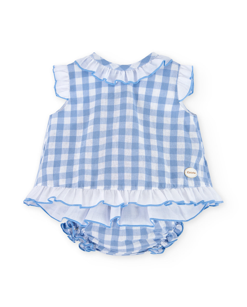 Vestido de recién nacido celeste Cocote & Charanga VERANO/Outlet