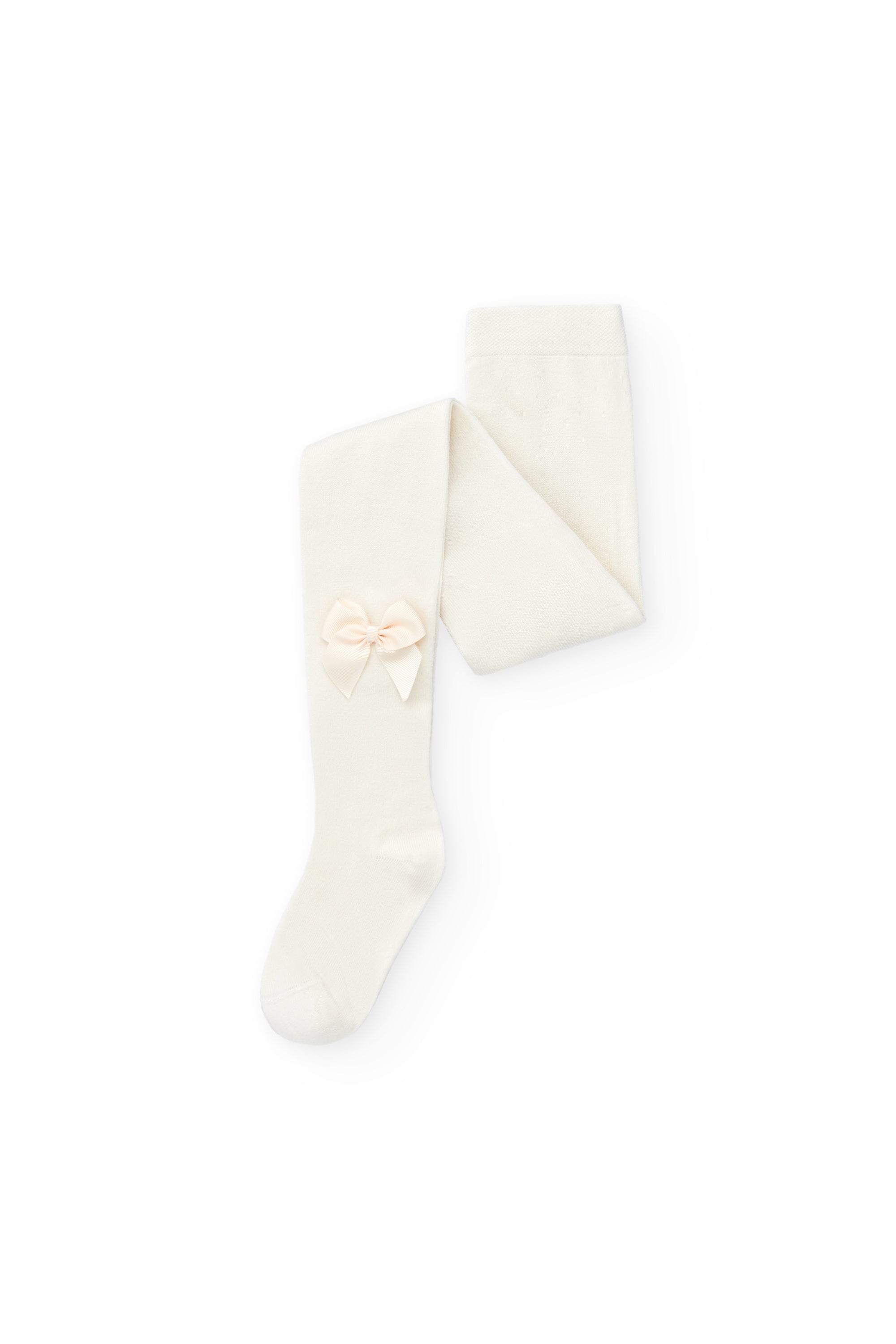 Leotardos de bebé color crudo Valentín & Charanga Charanga