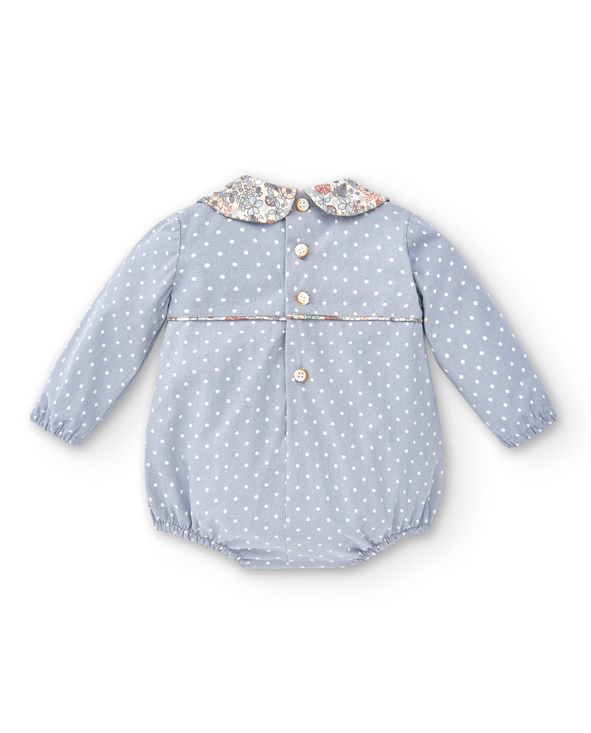 Cocote & Charanga light blue baby romper
