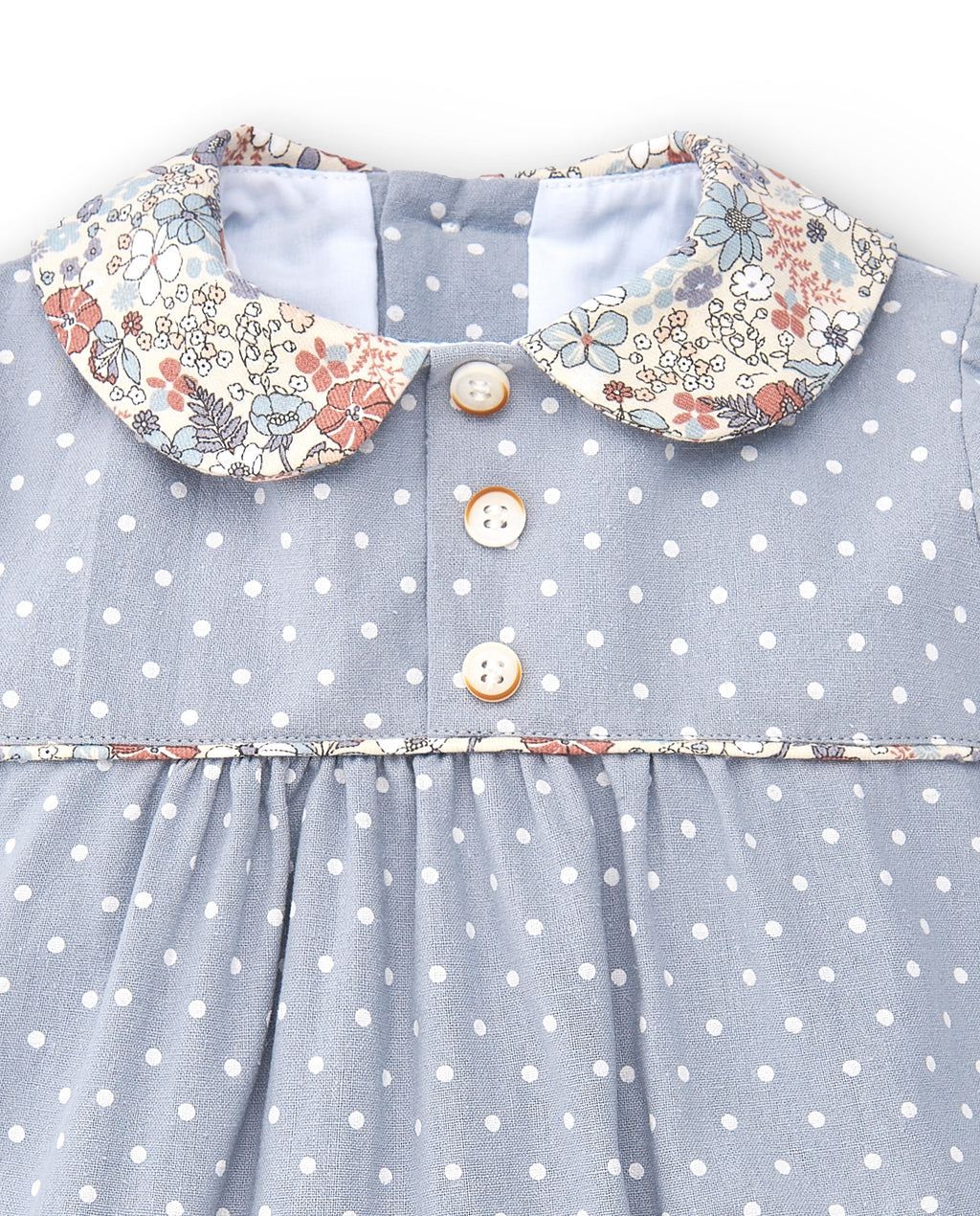 Cocote & Charanga light blue baby romper