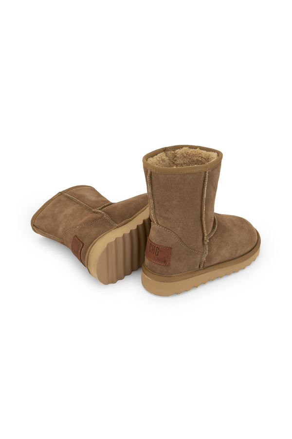 Botas Niña Marrones de Piel para Colegio CHG Shoes