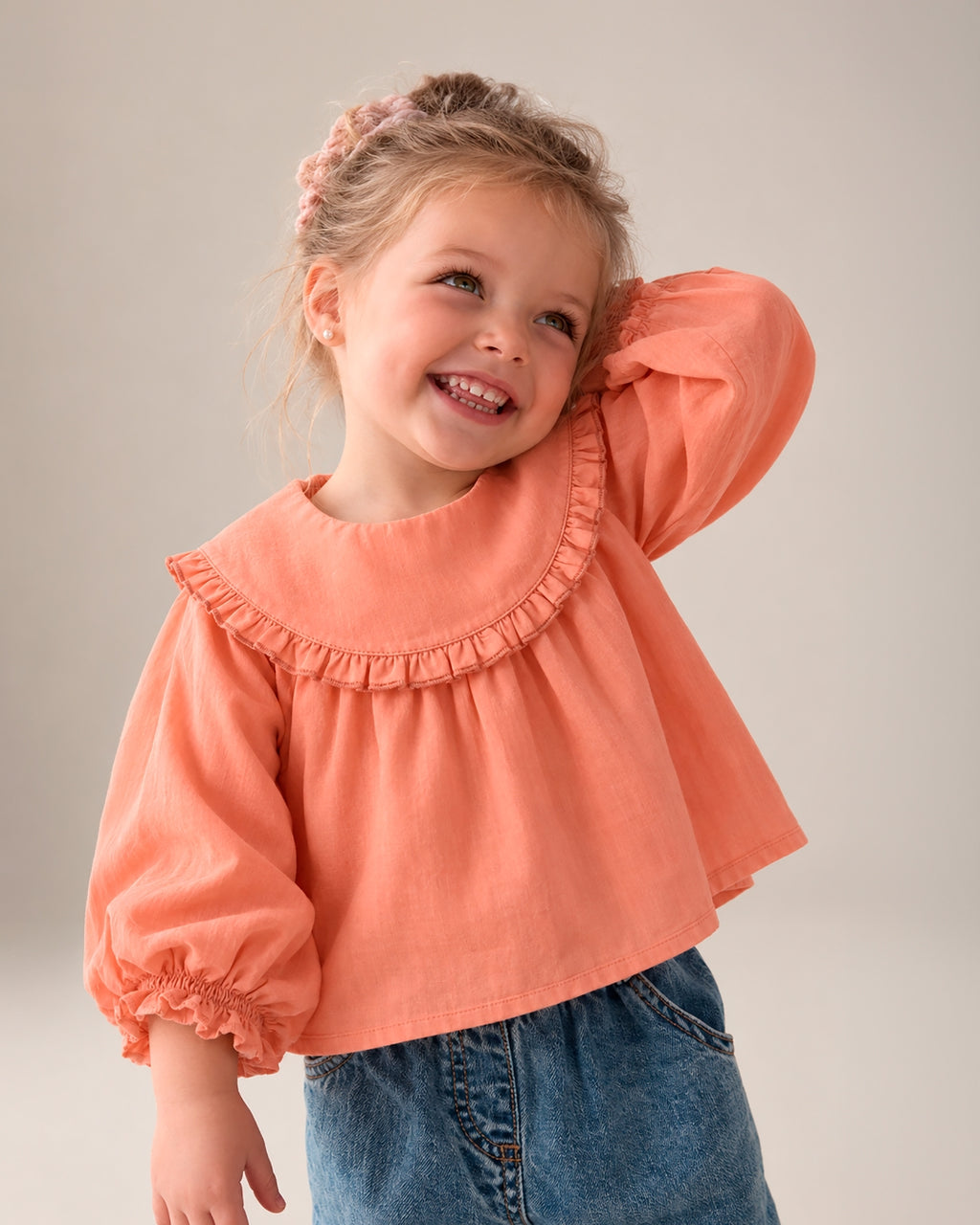 Blusa de bebé rosa Cocote & Charanga