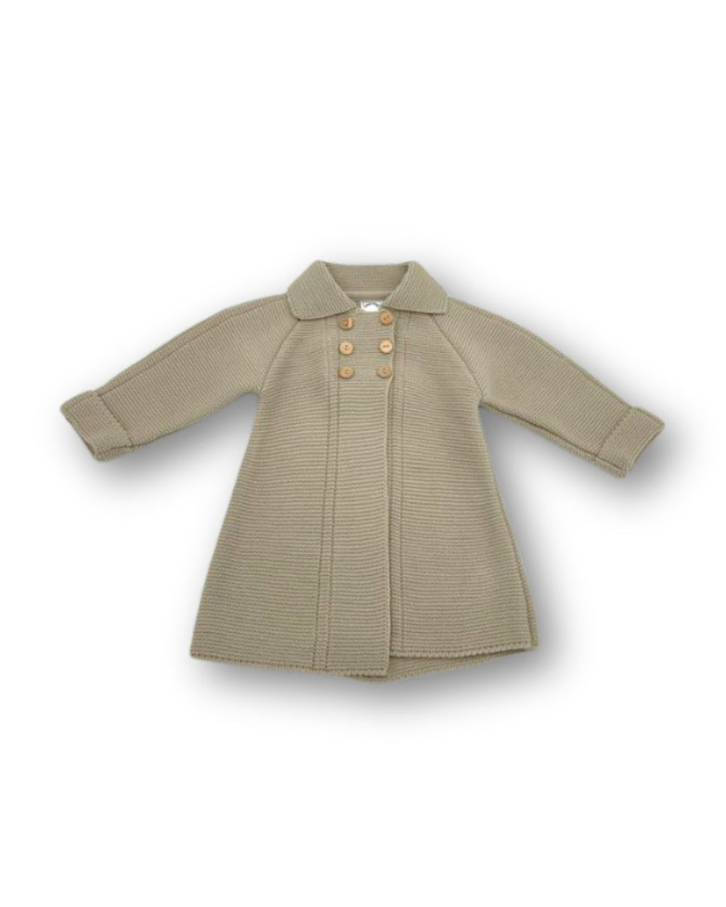 Abrigo punto beige recién nacido