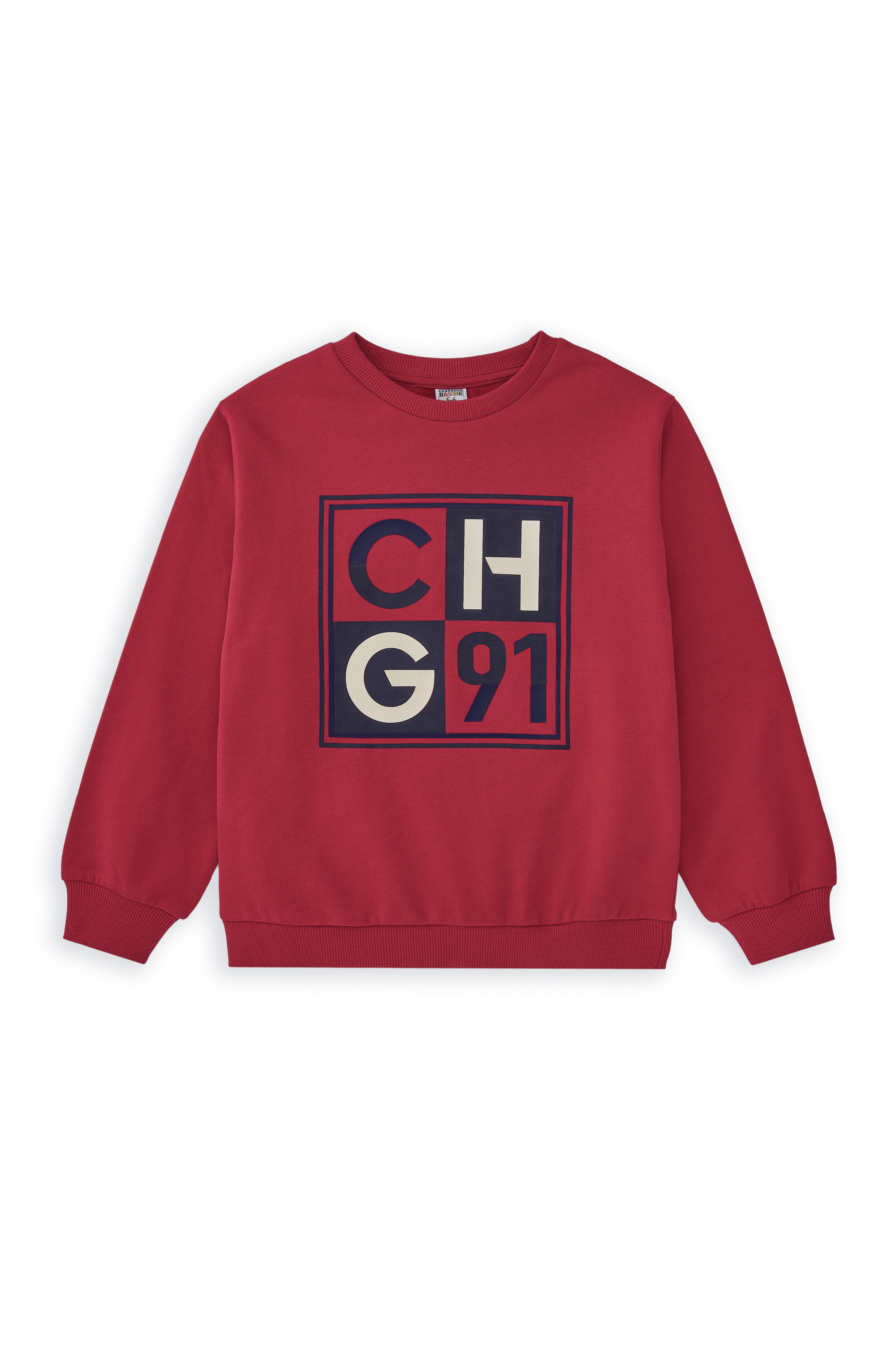 Sudadera cerrada de niño rojo CHG