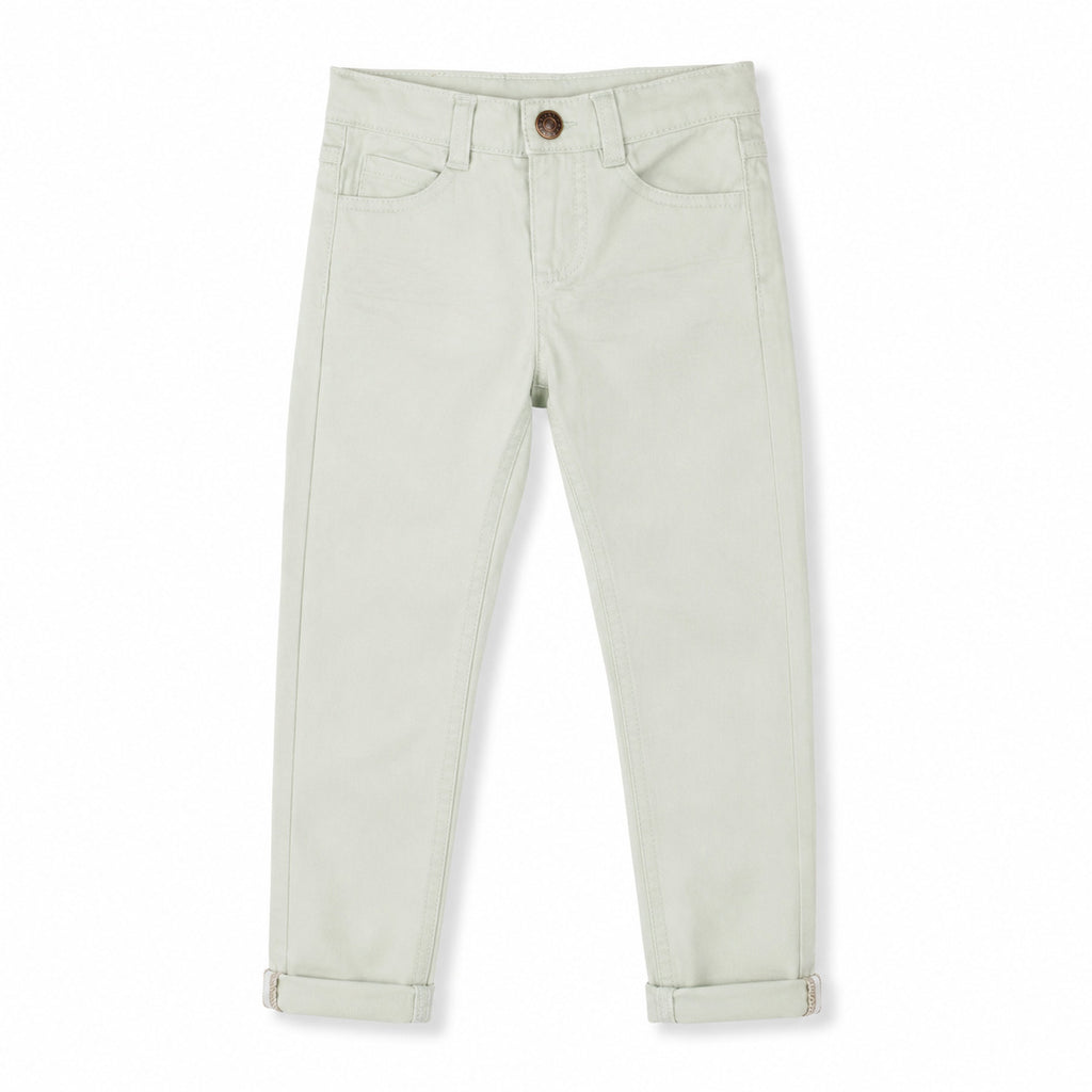 Pantalón chino niño verde claro