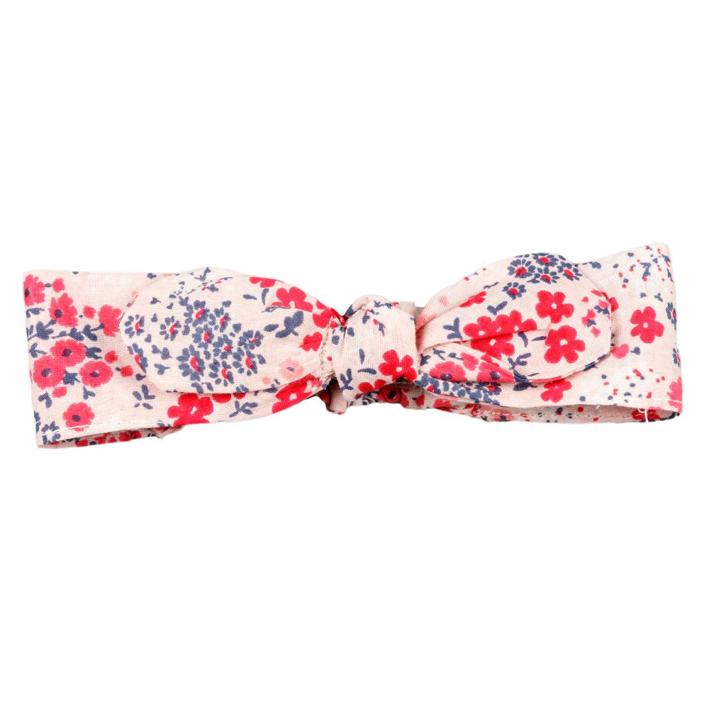 Diadema de bebé niña con lazo y estampado floral