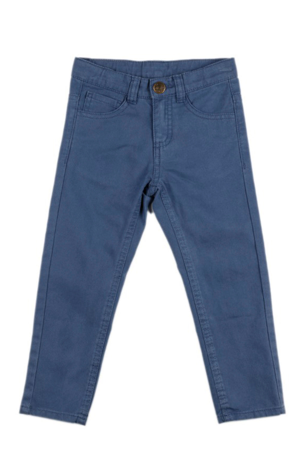 Pantalón niño algodón azul regular fit