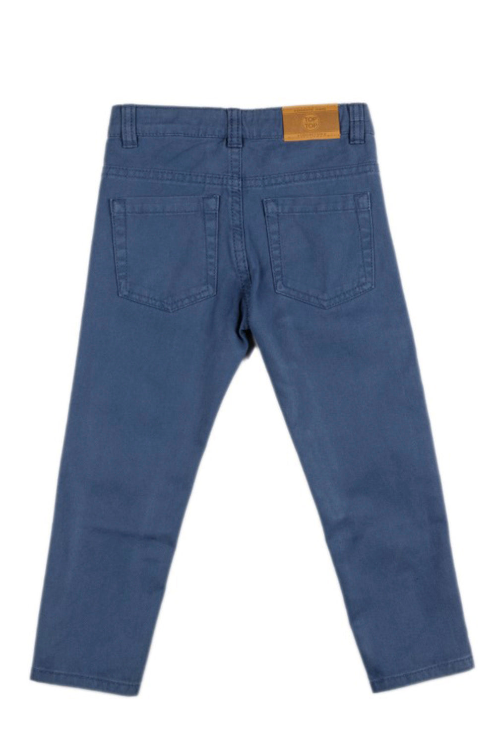 Pantalón niño algodón azul regular fit