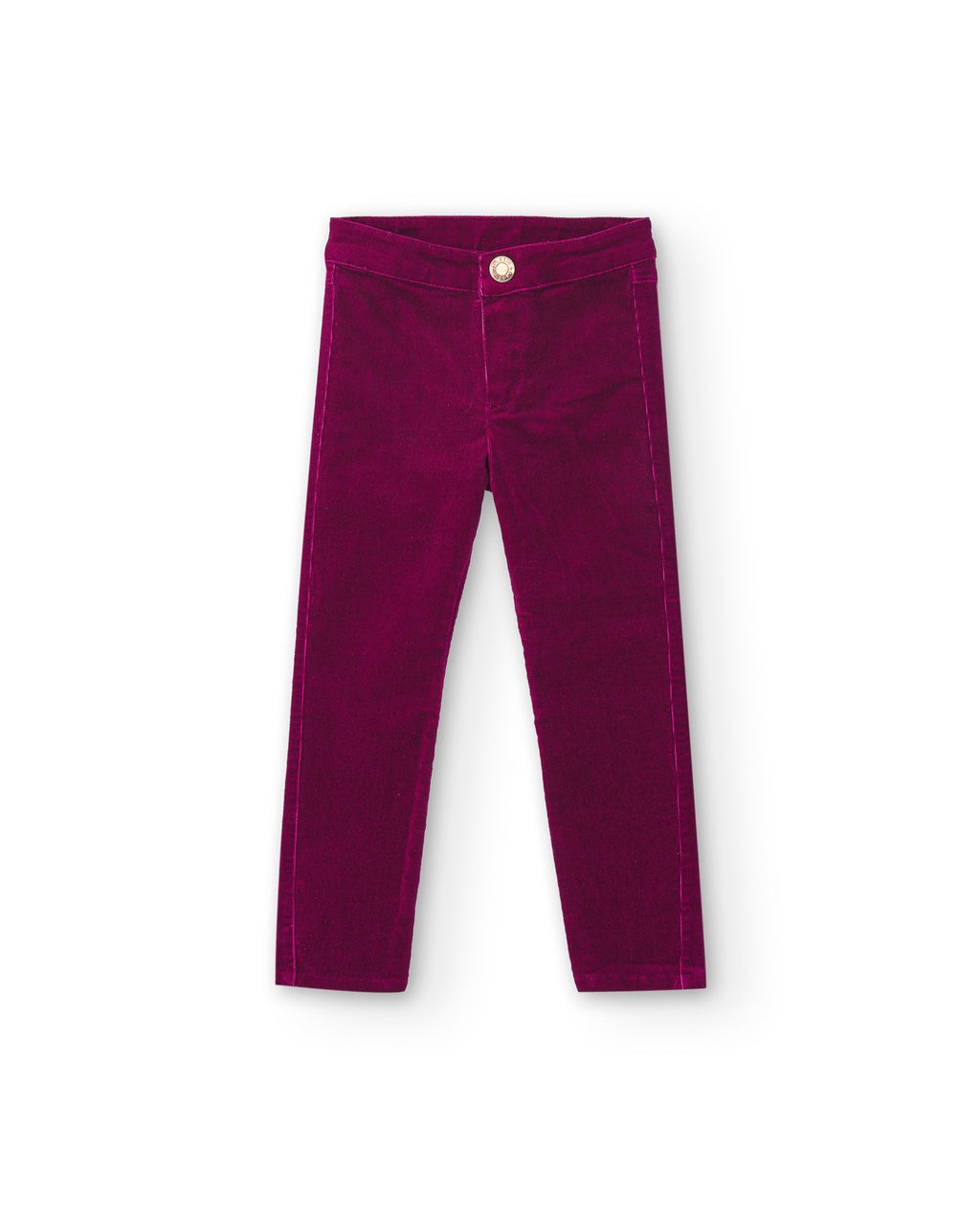 Pantalón niña pana fucsia skinny