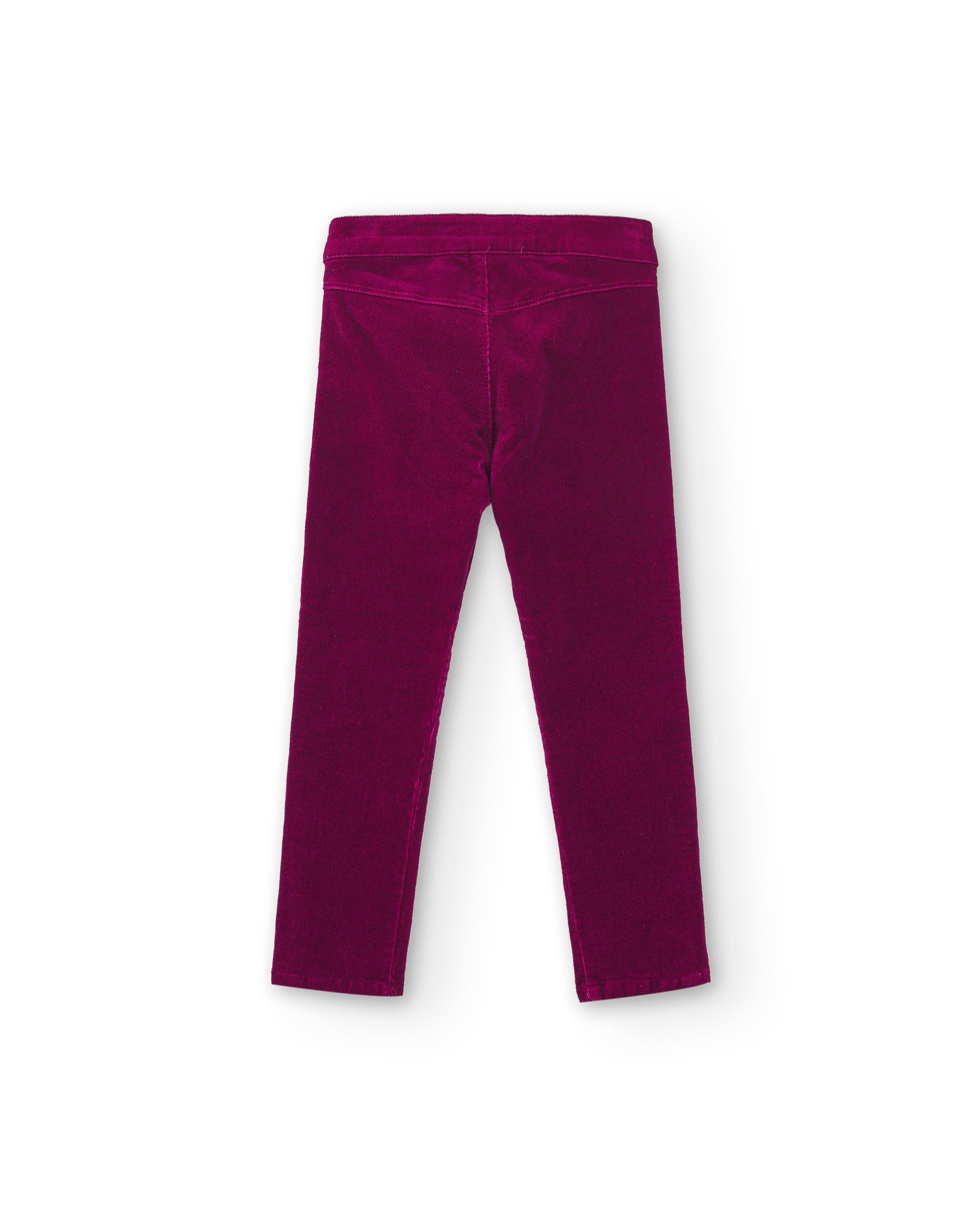 Pantalón niña pana fucsia skinny