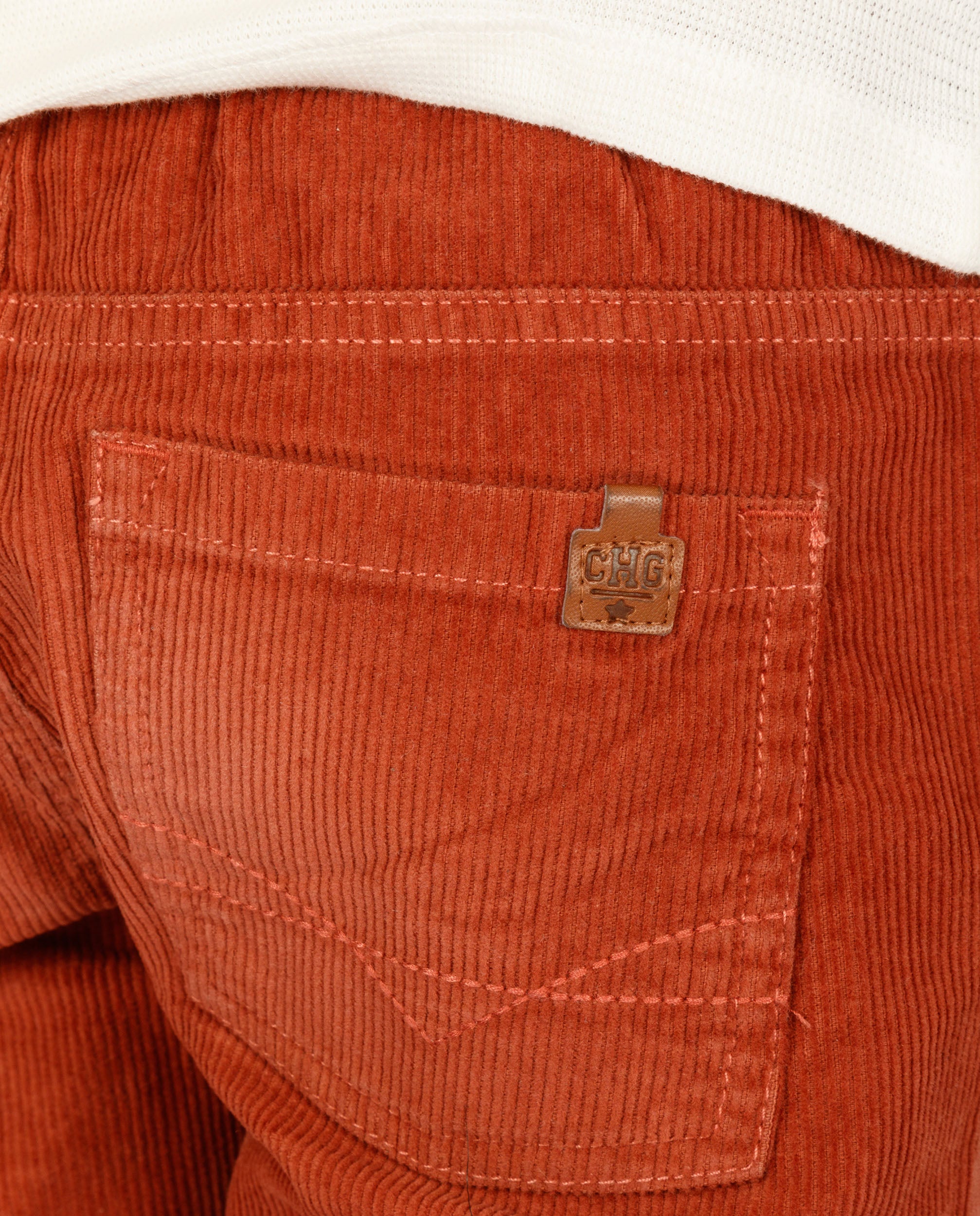 Pantalón niño de pana naranja