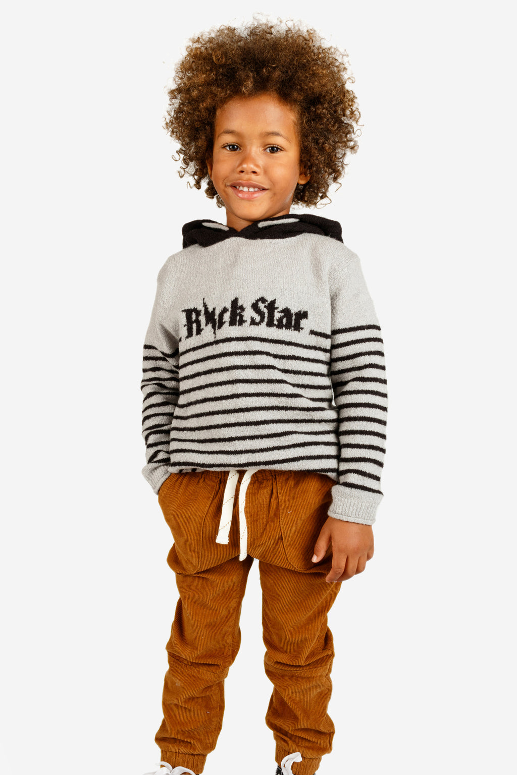 Pantalón niño pana jogger color camel