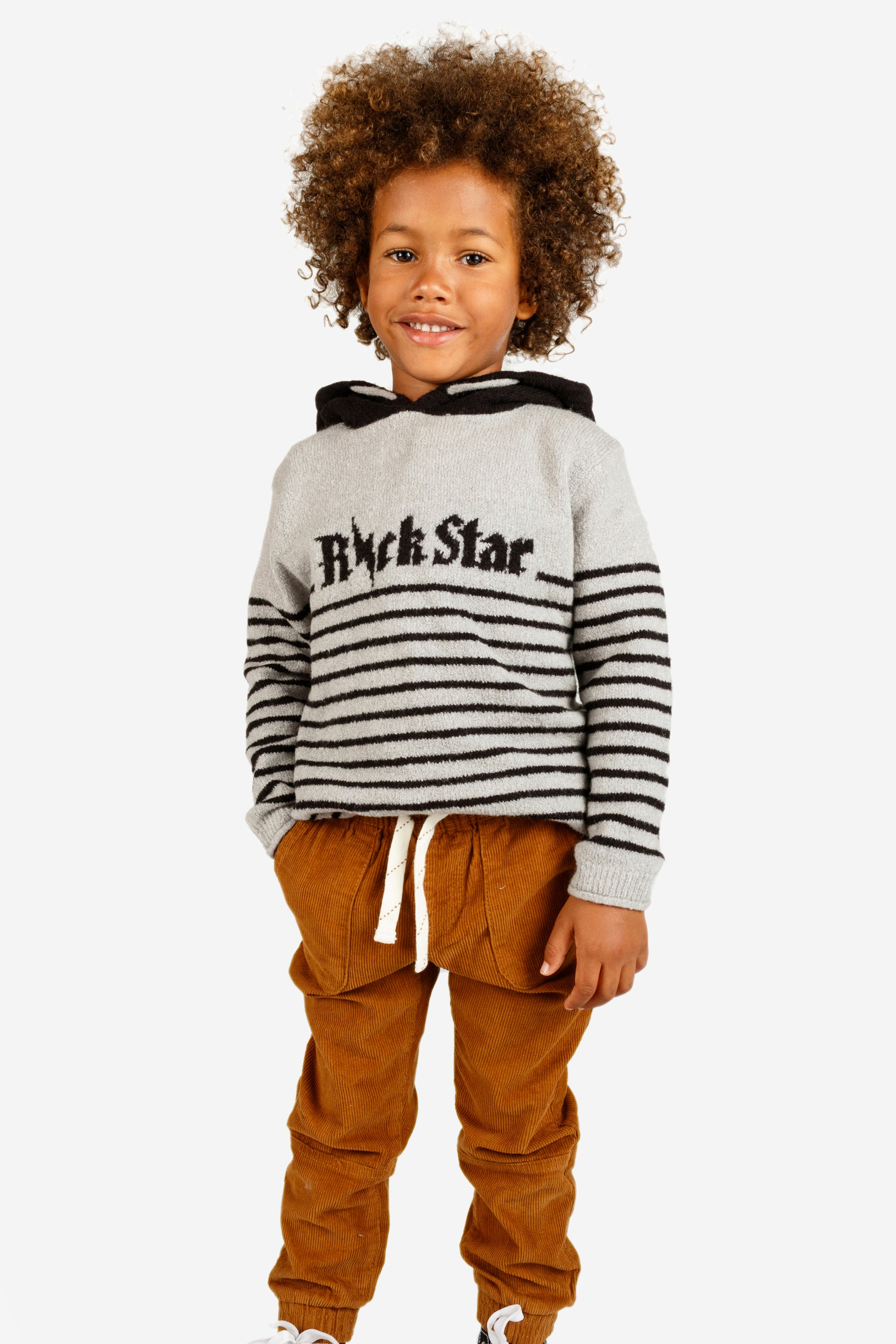 Pantalón niño pana jogger color camel