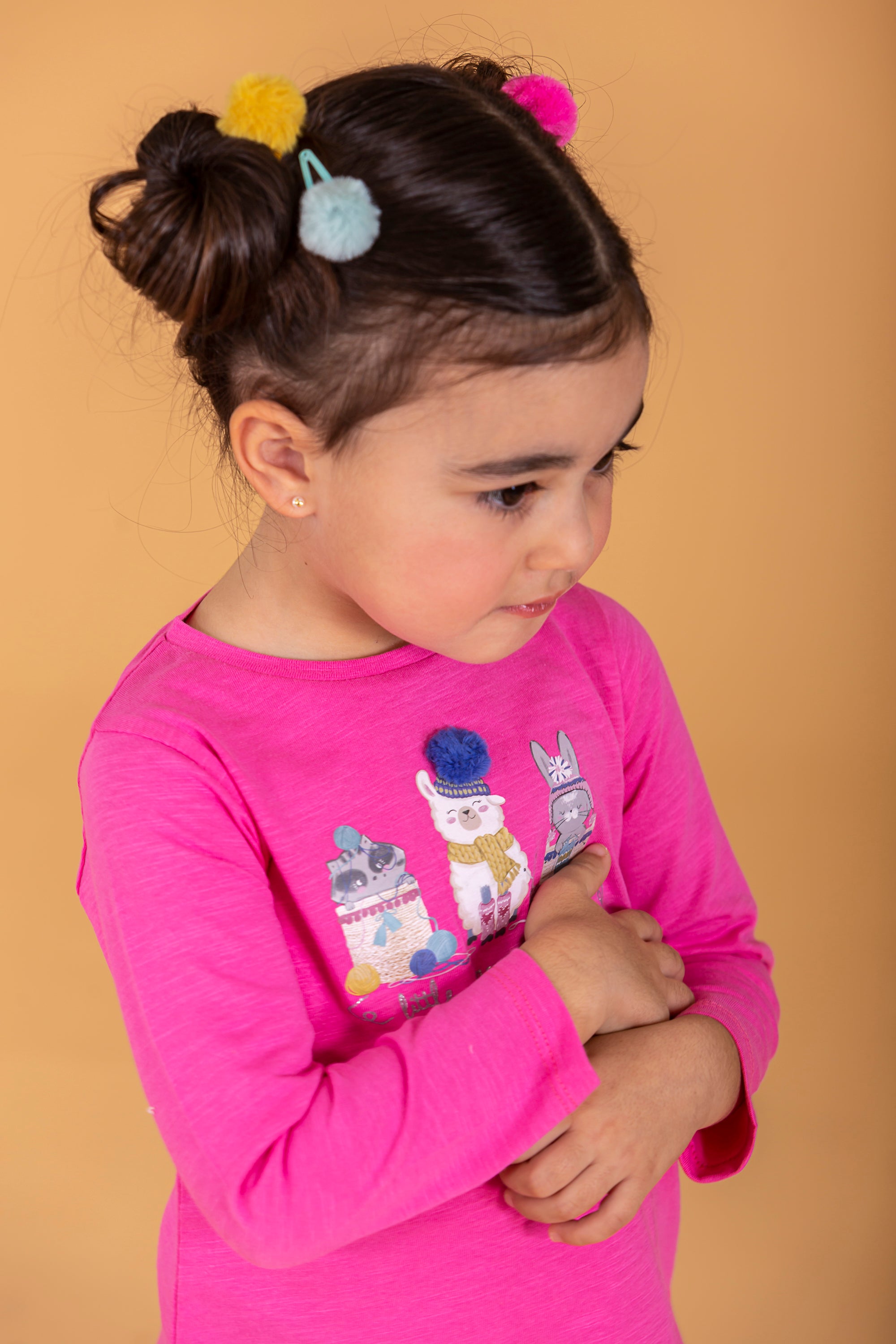Camiseta de bebé fucsia Charanga