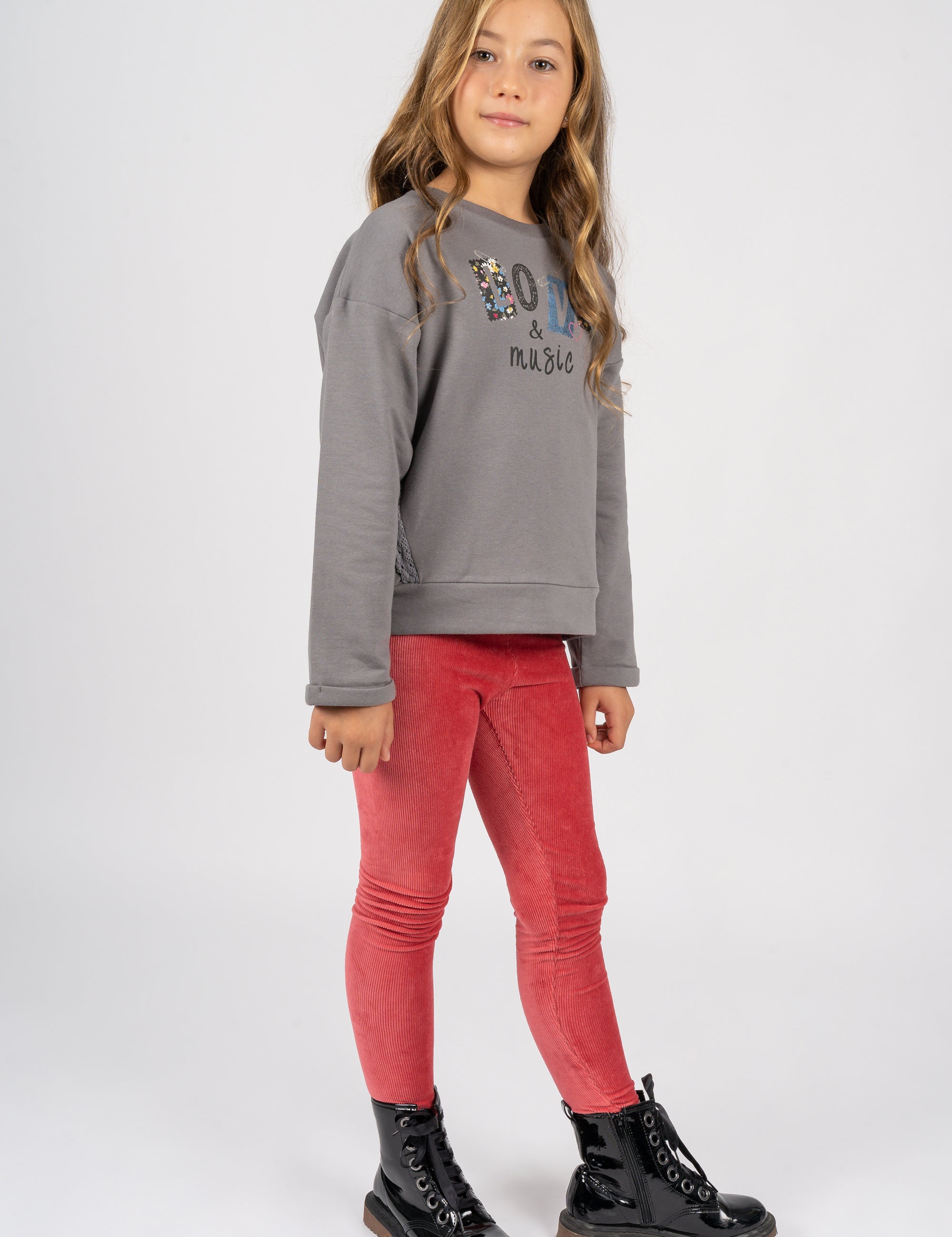 Leggings Chalkboard II para rapariga (8-14 anos), Roxo