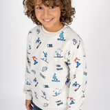 Sudadera de niño estampada