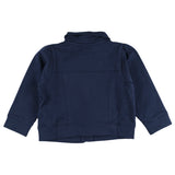 Chaqueta felpa niña azul marino