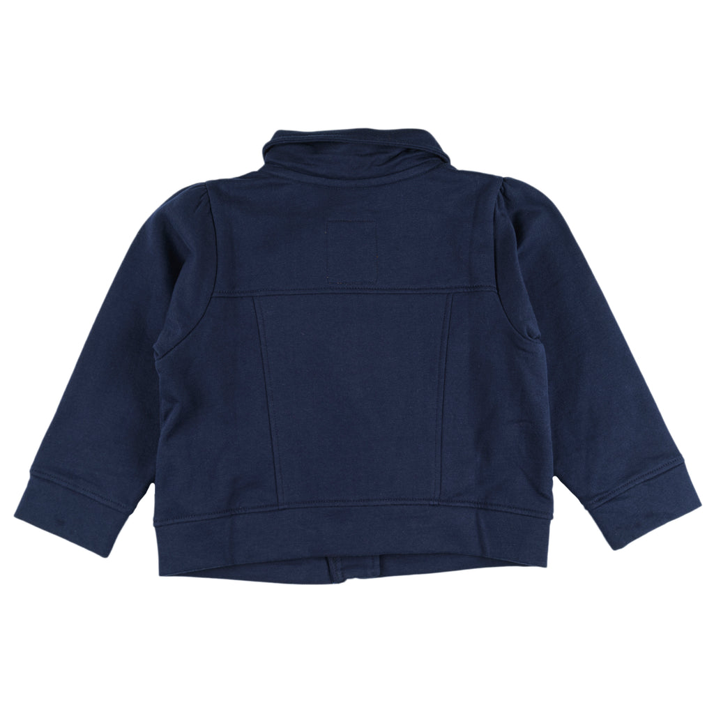 Chaqueta felpa niña azul marino