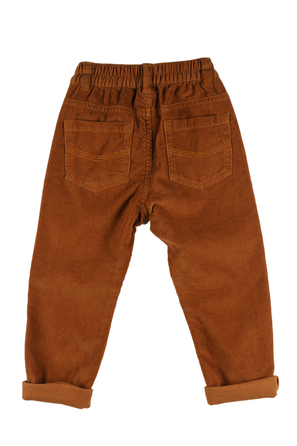 Pantalón de pana de niño color camel