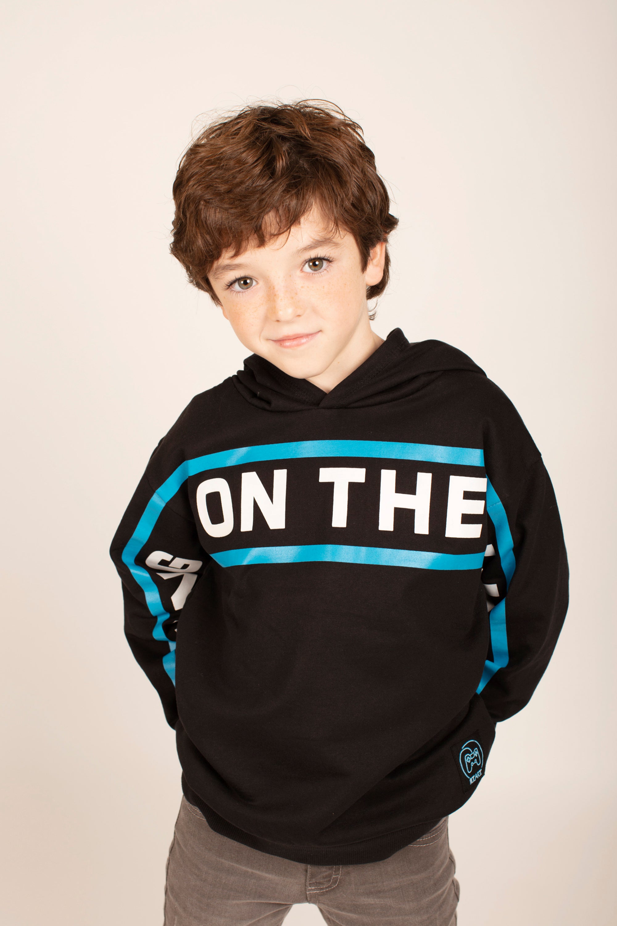 Sudadera de niño negro Charanga