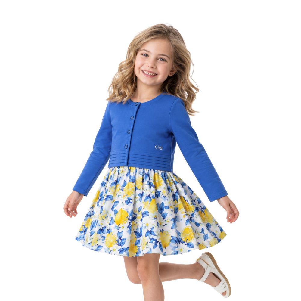 Rebeca bolero niña azulón