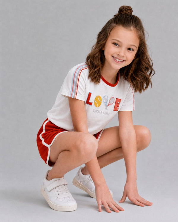 Camiseta niña tenis LOVE