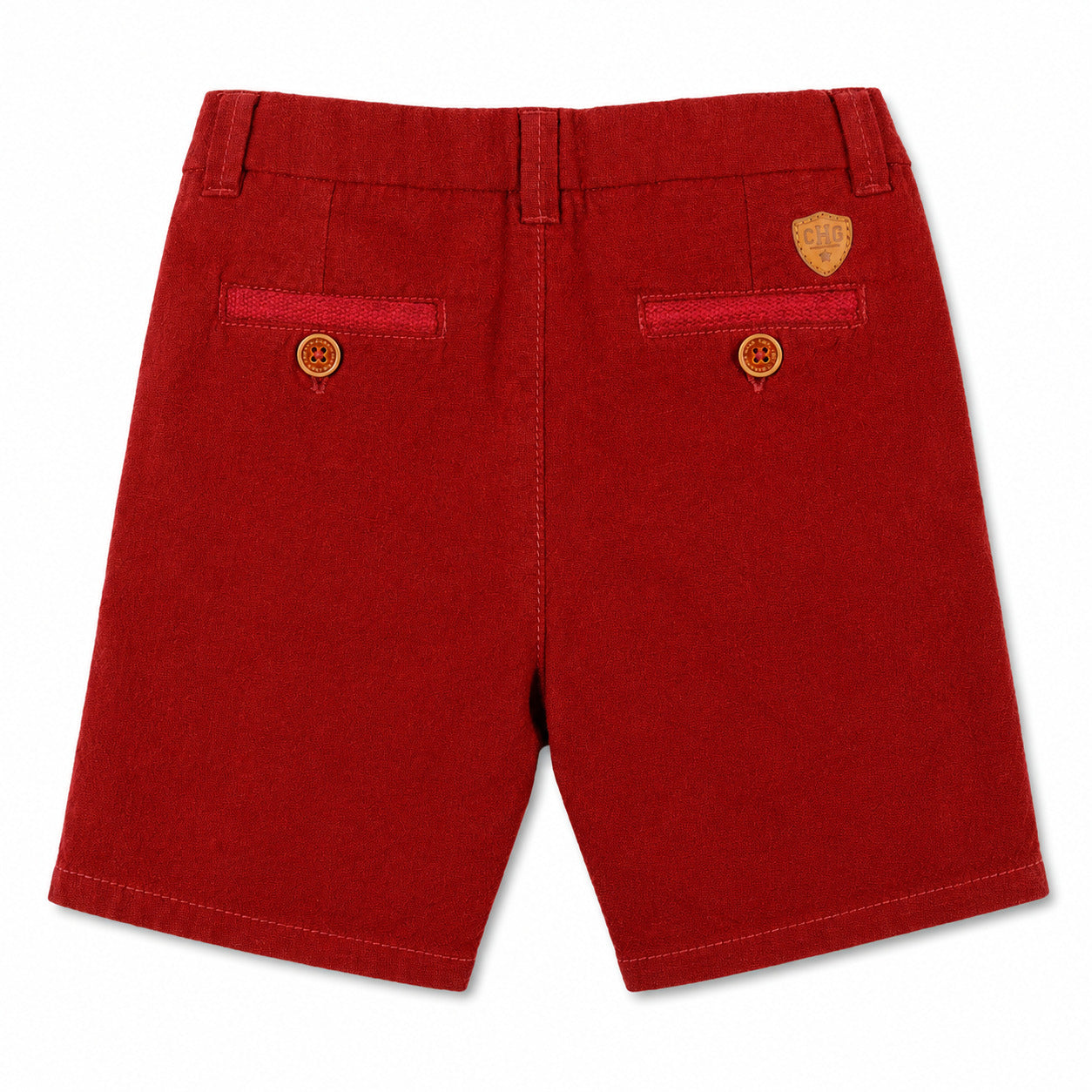 Bermuda niño roja con bolsillos
