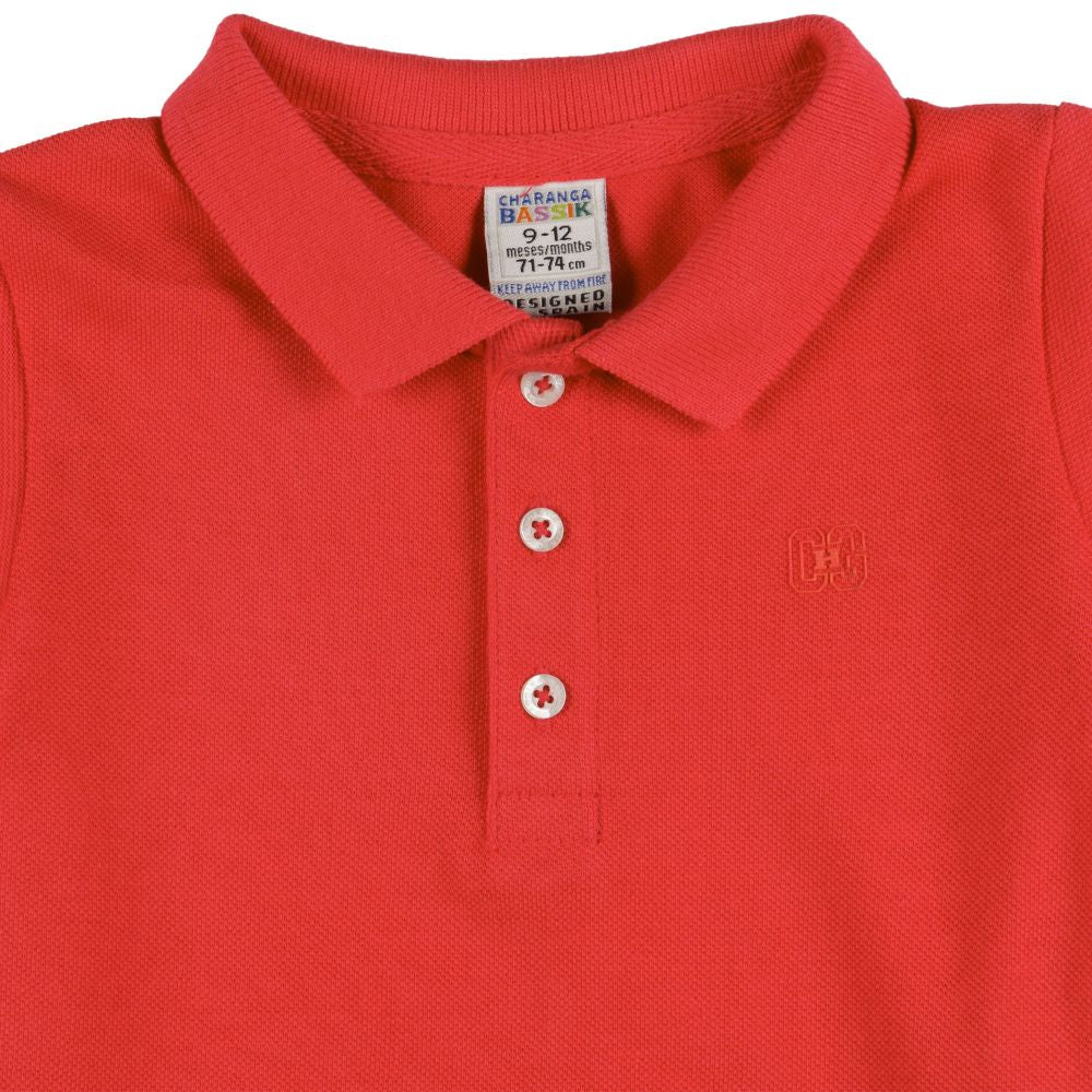Polo de bebé rojo