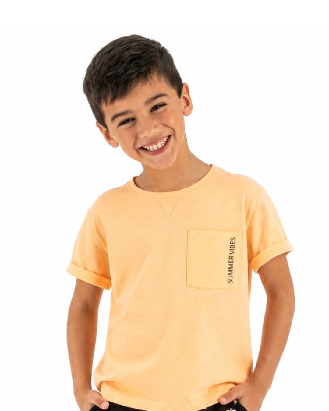 Camiseta de niño naranja