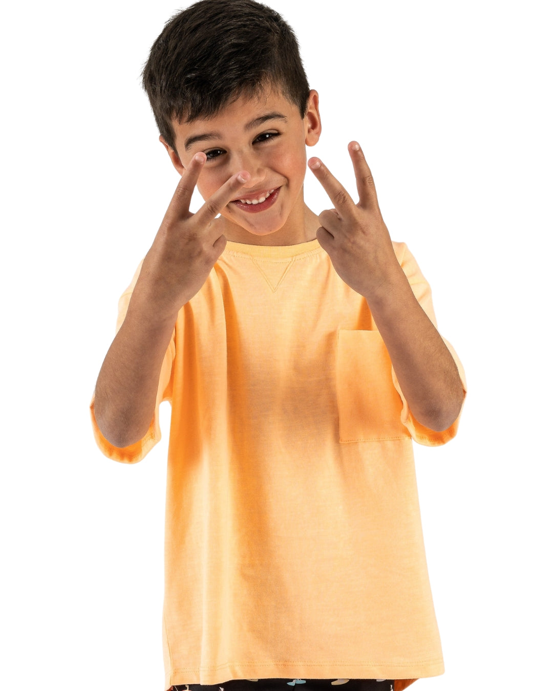 Camiseta de niño naranja