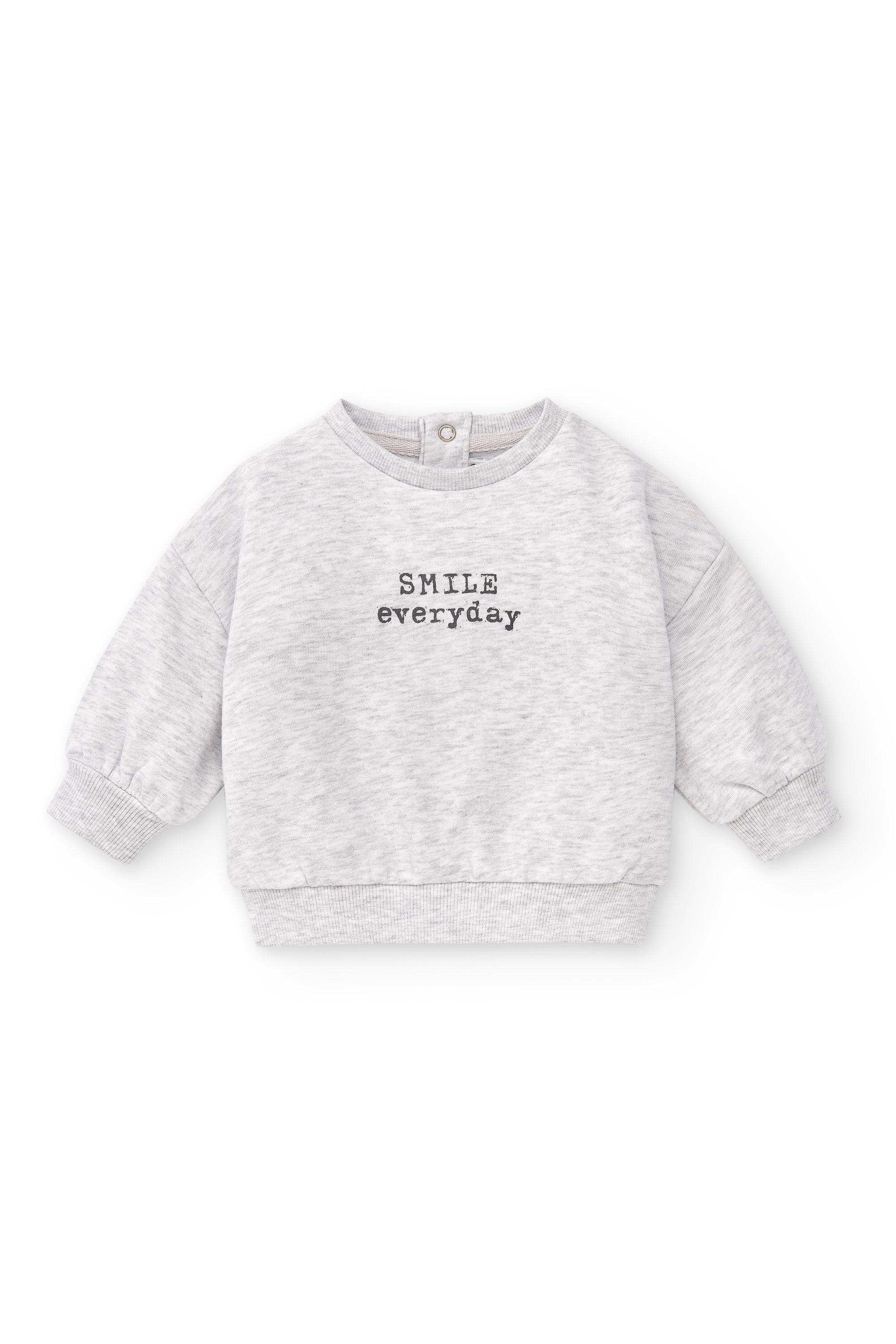 Smile gray baby sweatshirt